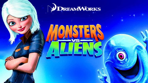 Monsters Vs Aliens (2009) 100mb Hindi Dual Audio movie Hevc BRRip Download