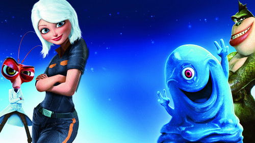 Monsters Vs Aliens (2009) 100mb Hindi Dual Audio movie Hevc BRRip Download