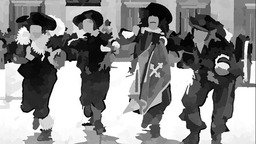 The Three Musketeers (1973) 100mb Hindi Dual Audio movie Hevc BRRip Download
