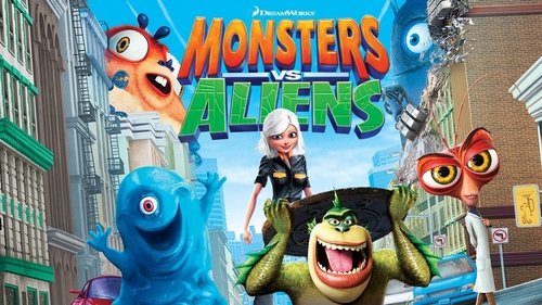 Monsters Vs Aliens (2009) 100mb Hindi Dual Audio movie Hevc BRRip Download