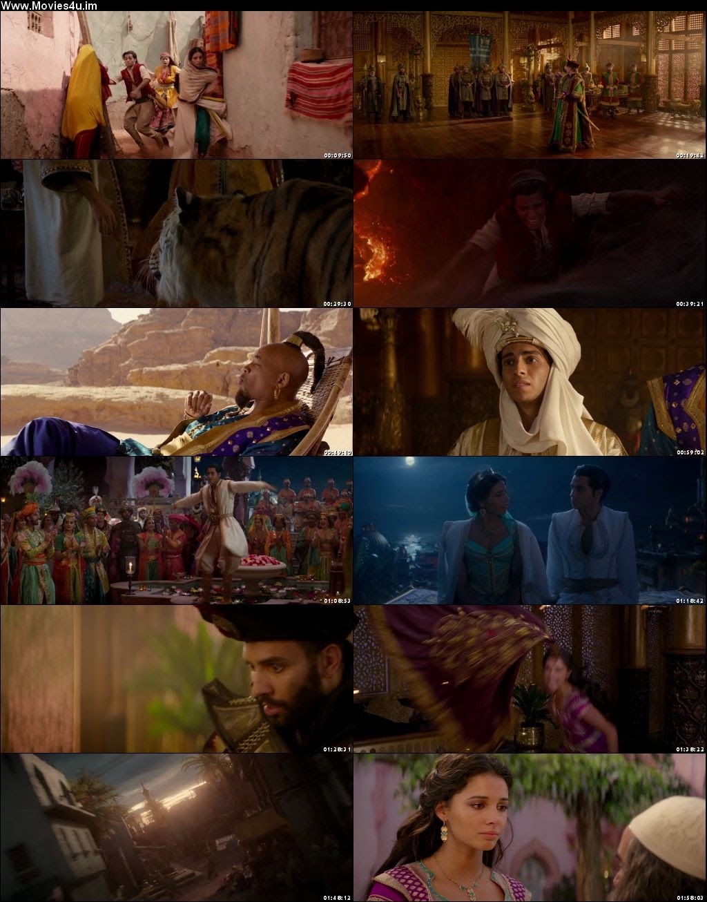 Aladdin (2019) Hindi (Original) Dual Audio BluRay 720p – 480p