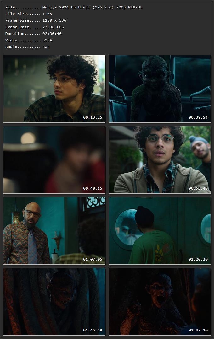 Munjya 2024 Hindi HDRip 720p – 480p – 1080p