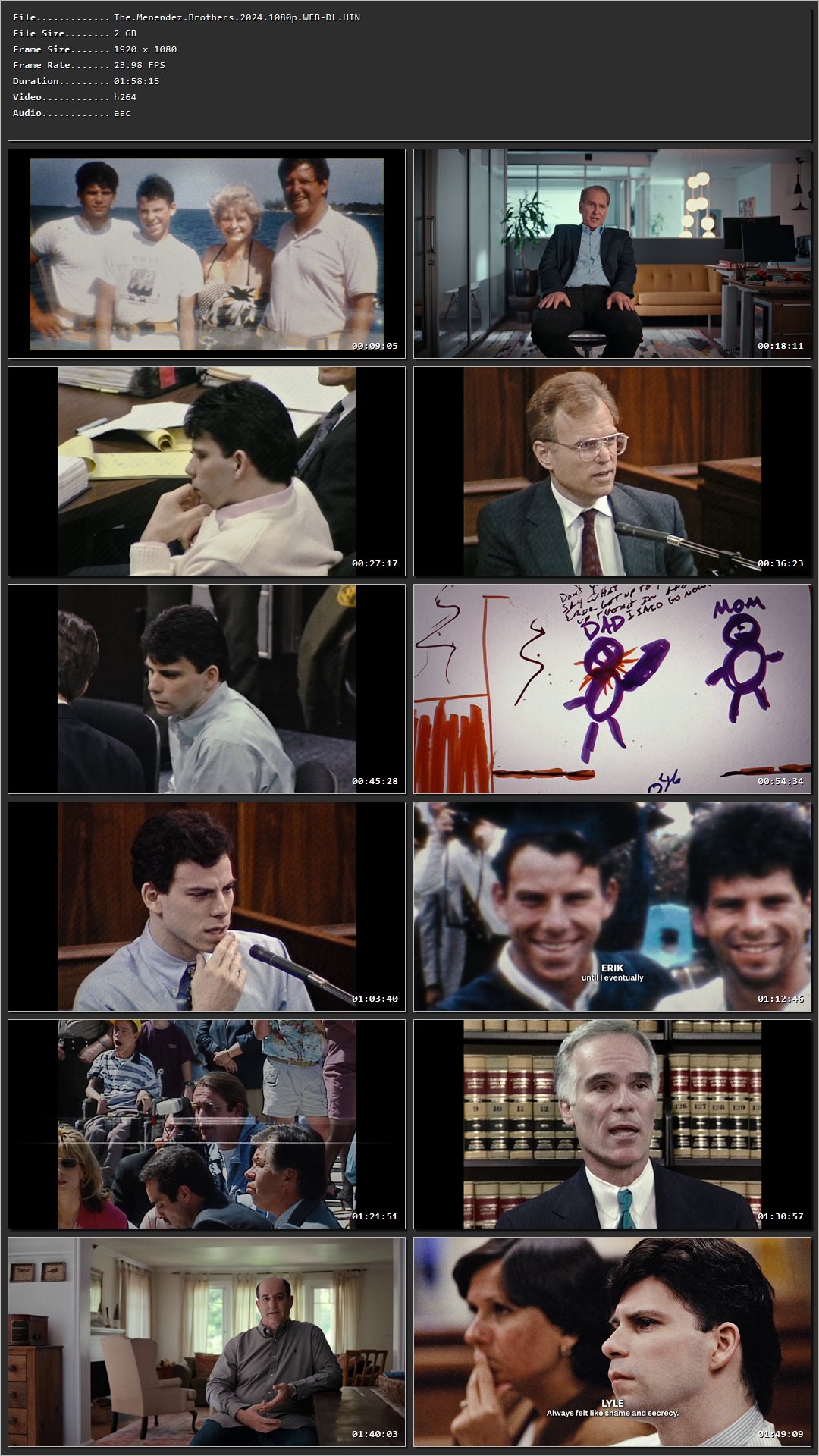 The Menendez Brothers (2024) Hindi Dual Audio HDRip 1080p - 720p - 480p